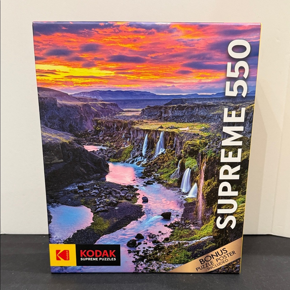 RoseArt Kodak Supreme Premium Multiple Waterfalls 550 pc Puzzle SALE🔴3/$25!